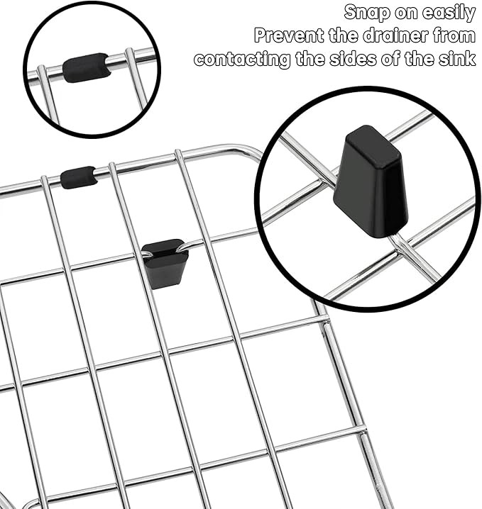 30PCS Rubber Feet for Kitchen Sink Grid Rack Protector Replacement Bumpers
