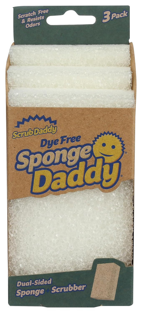 Scrub Daddy Dye-Free Sponge Set, 3 Count