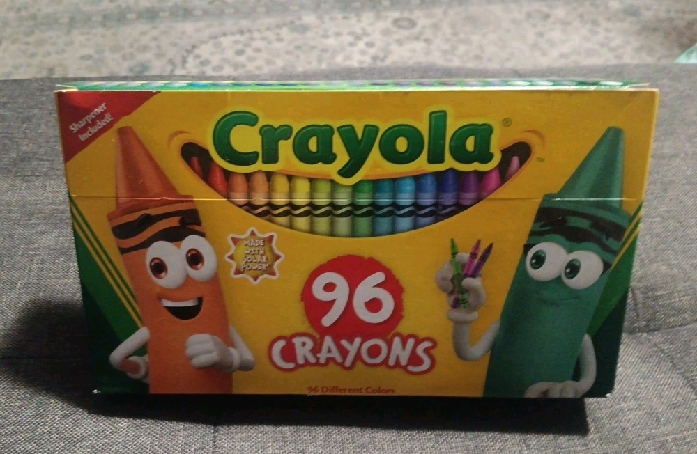 Crayola Classic Color Crayons in Flip-Top Pack with Sharpener 96 crayons