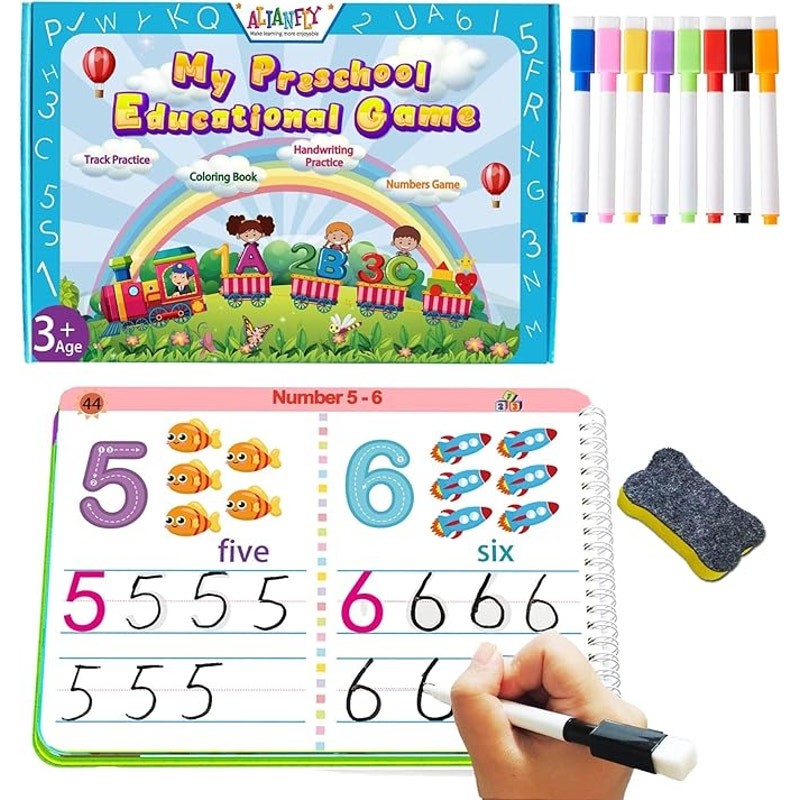 Preschool Learning Activities Educational Workbook -NEW