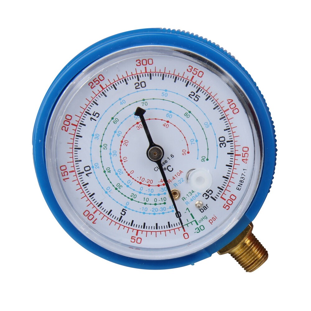 2 PCS REPLACEMENT MANIFOLD PRESSURE GAUGES SET HIGH & LOW SIDE AIR CONDITIONER