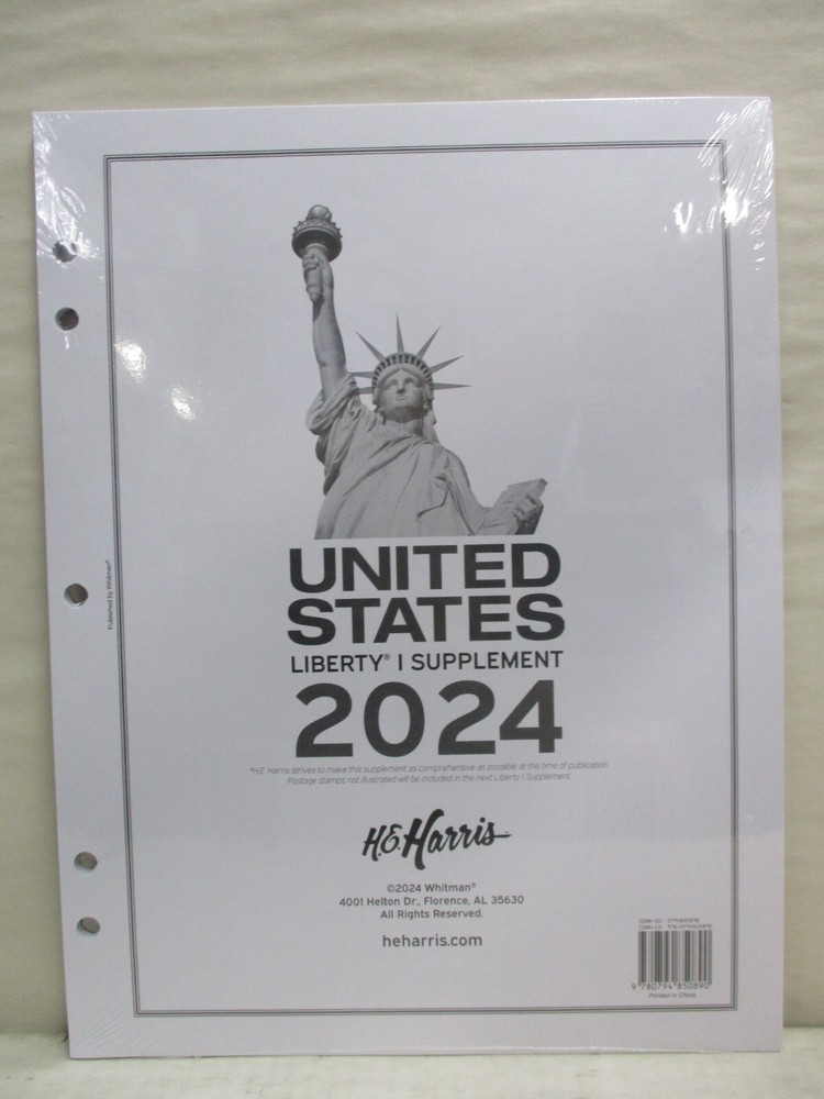 2024 Whitman H.E. Harris Liberty 1 Stamp Supplement for United States Stamps