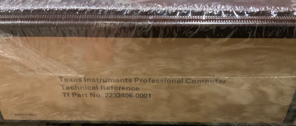 Texas Instruments Professional Computer Technical Reference No. 2232406-0001 New