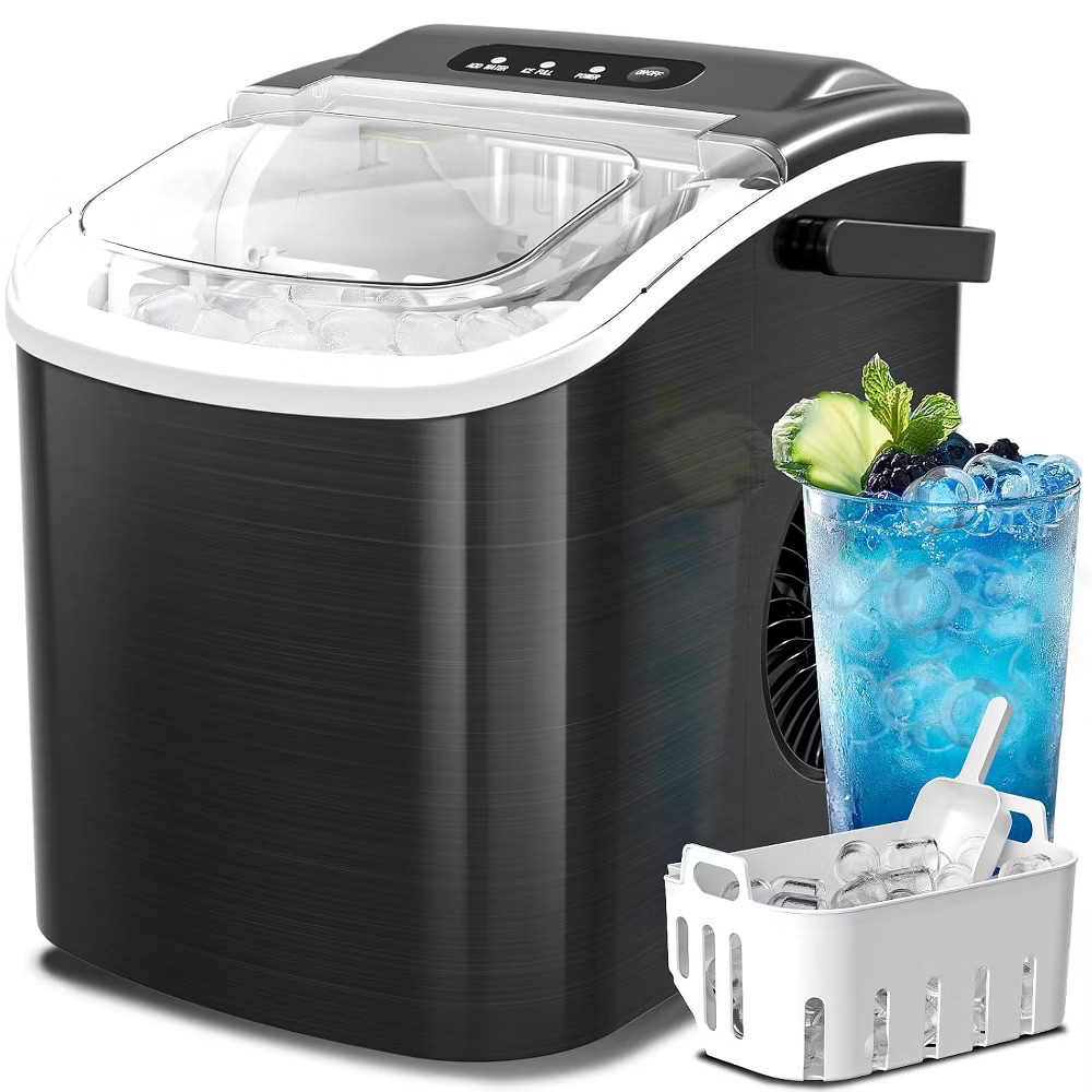 ZAFRO Ice Maker Countertop, Portable Ice Machine with