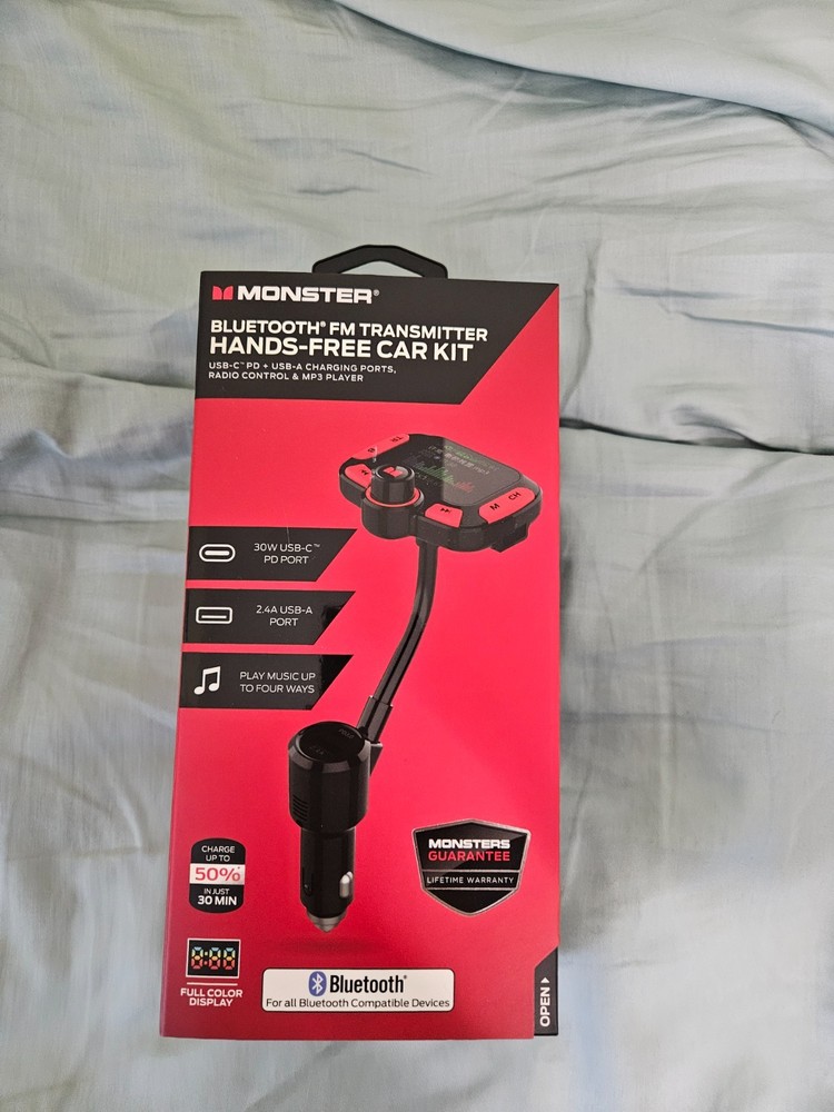 monster bluetooth fm transmitter for car