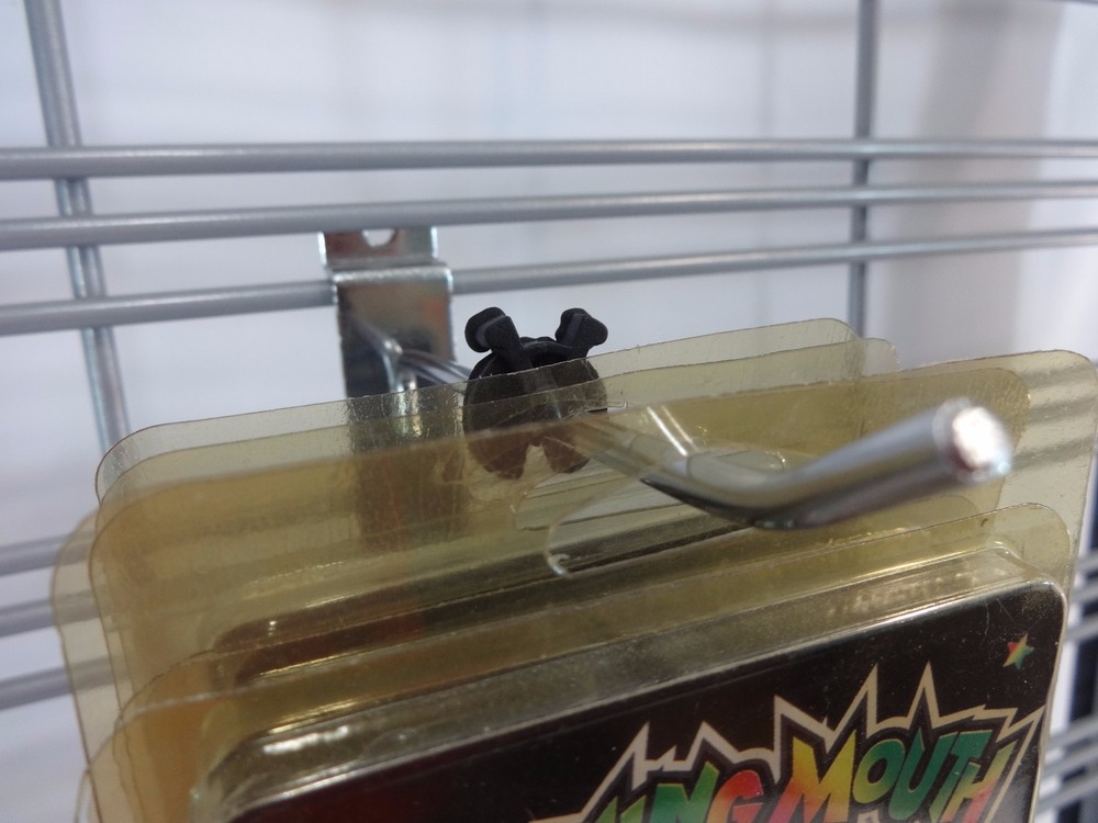 Qty. 50 Black Squeezable Inventory Control Clip Wire Grid Peg Hook