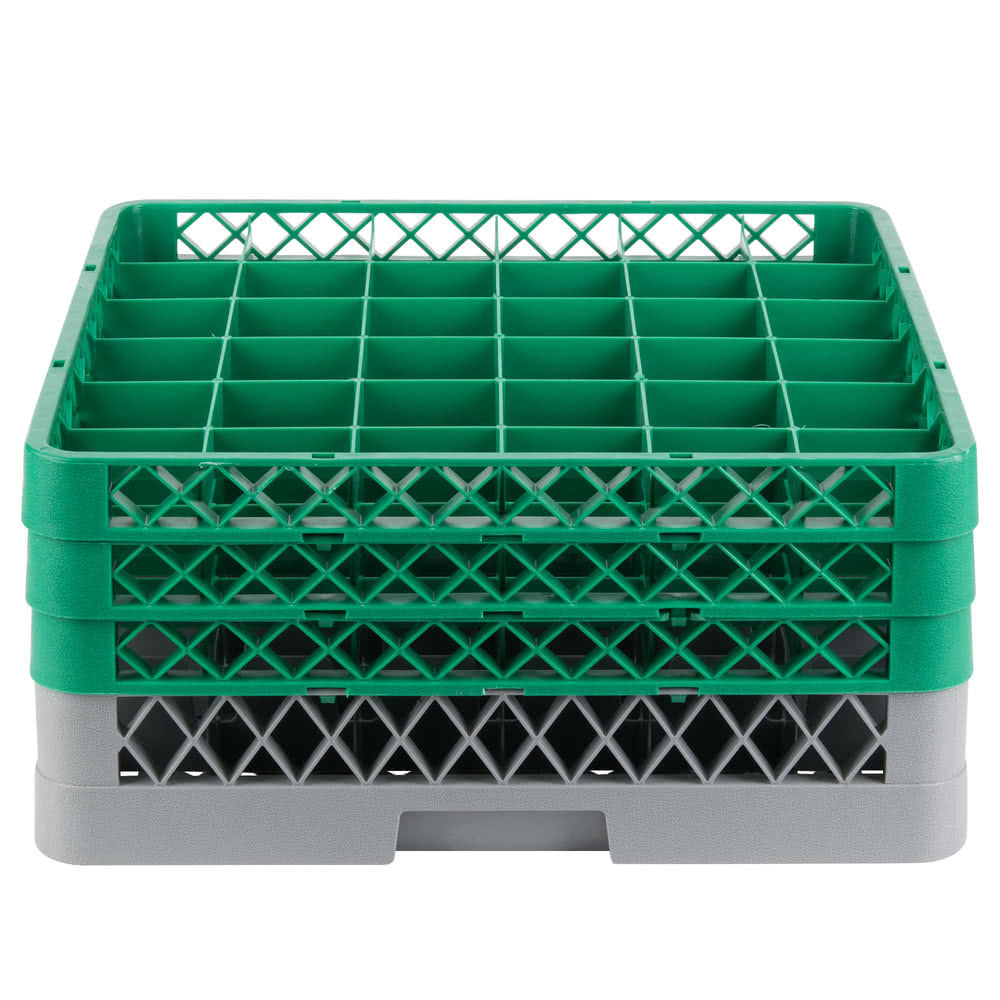 4 PACK Commercial Dishwasher Machine 36 Cup Glass Tray Rack 3 Extender Automatic
