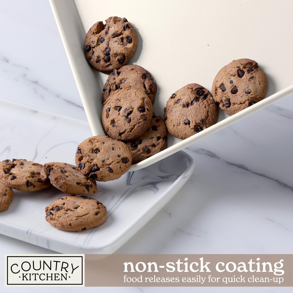 Nonstick Stackable Bakeware Set - Deluxe Heavy Duty, Durable, Easy Release Ba...