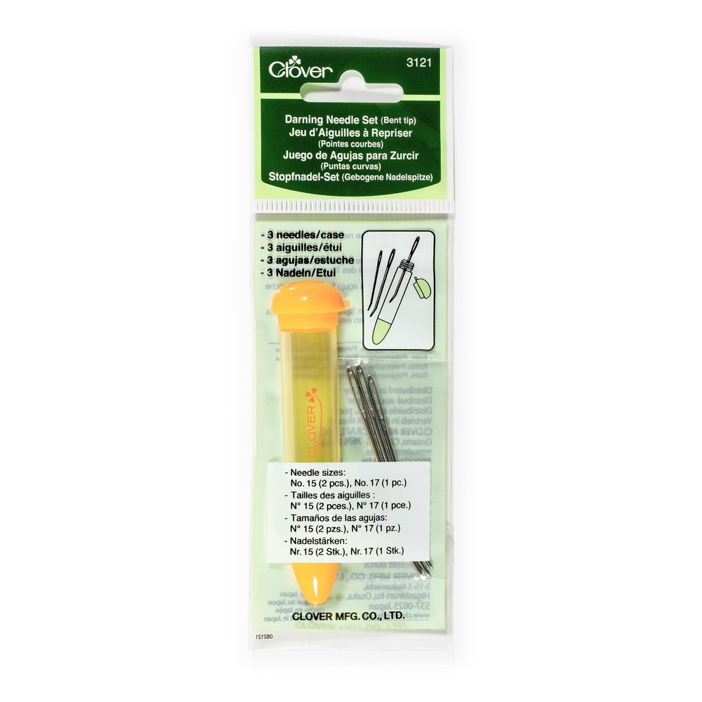 Clover 3121 Tapestry Needle Set Chibi, Bent Tip , Beige