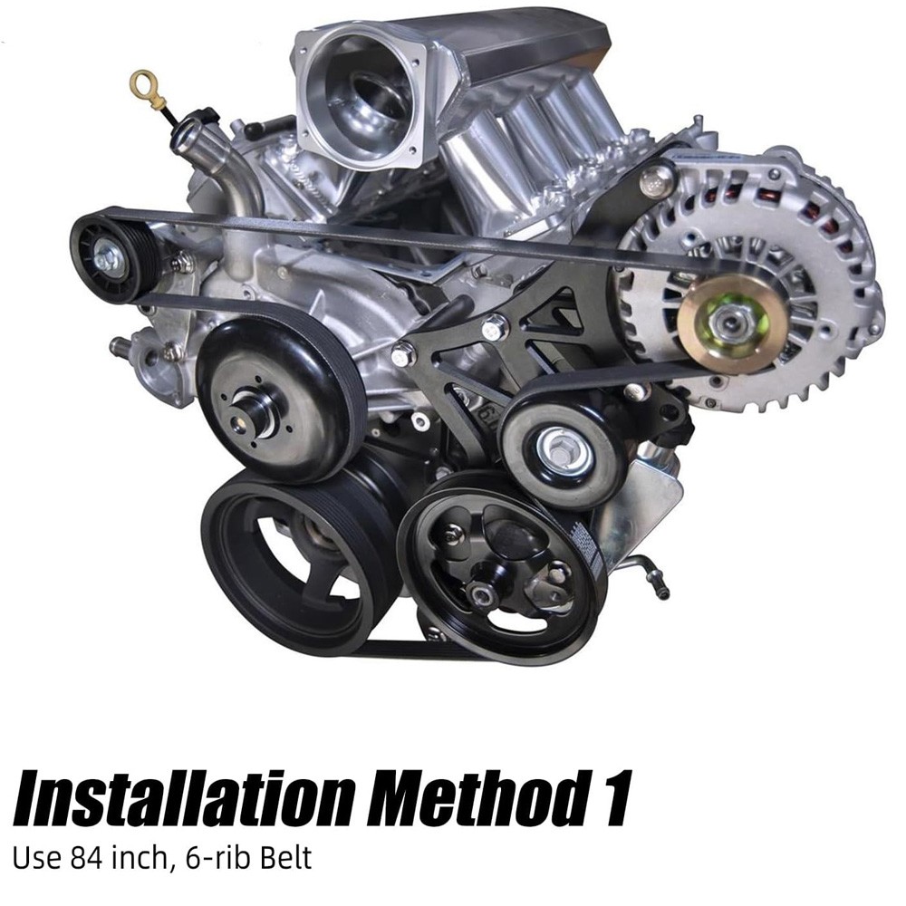 For LS Engine Serpentine Bracket Alternator Power Steering Pump Swap Conversion