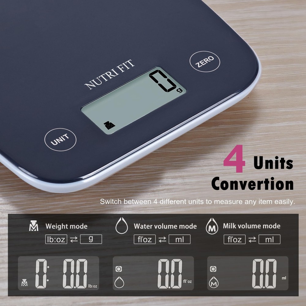 Digital Food Scale 11lb Kitchen Scale with 0.1oz/1g Precision Tare Function