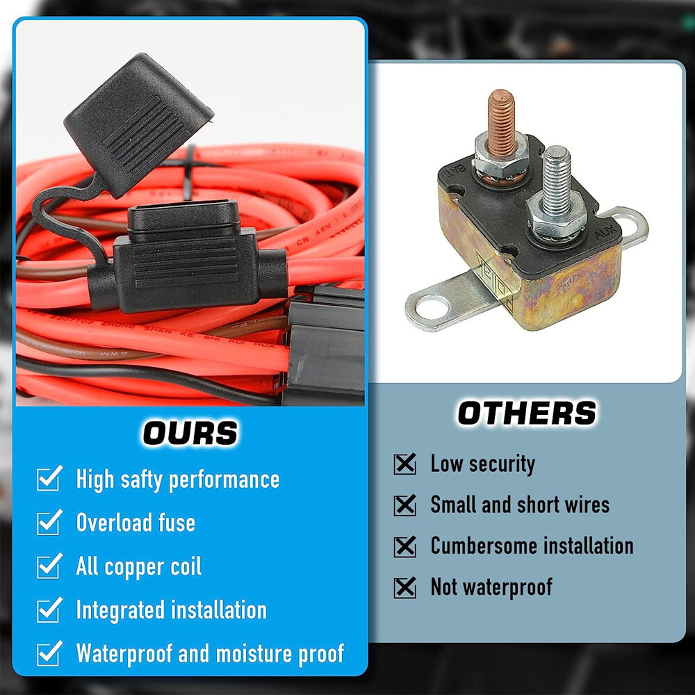 Electric Fuel Pump Relay Kit Fuel Pump Wiring Harness Kit Relay Bypass 40 AMP