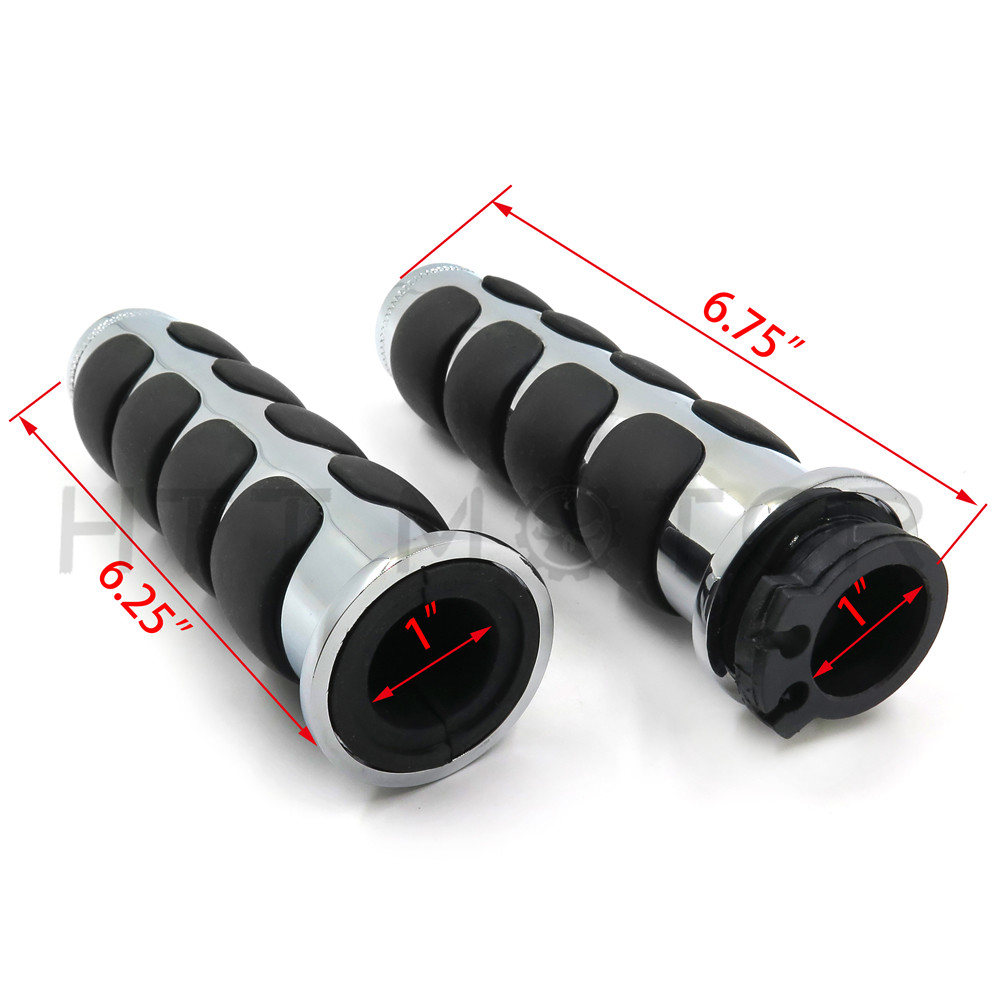 1" 25mm Handlebar Grip For Harley Davidson FLSTF Fat Boy Softail