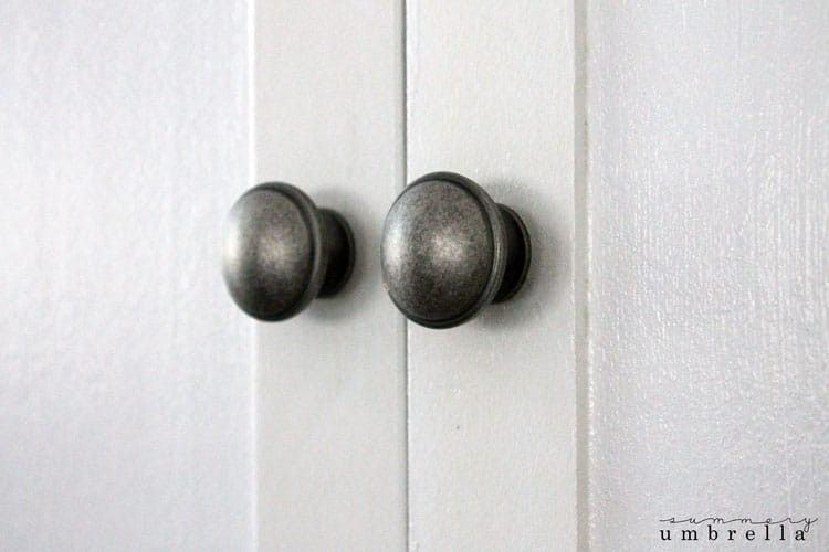 2-1/2" or 3" Dual Mount Cup Pull Antique Iron