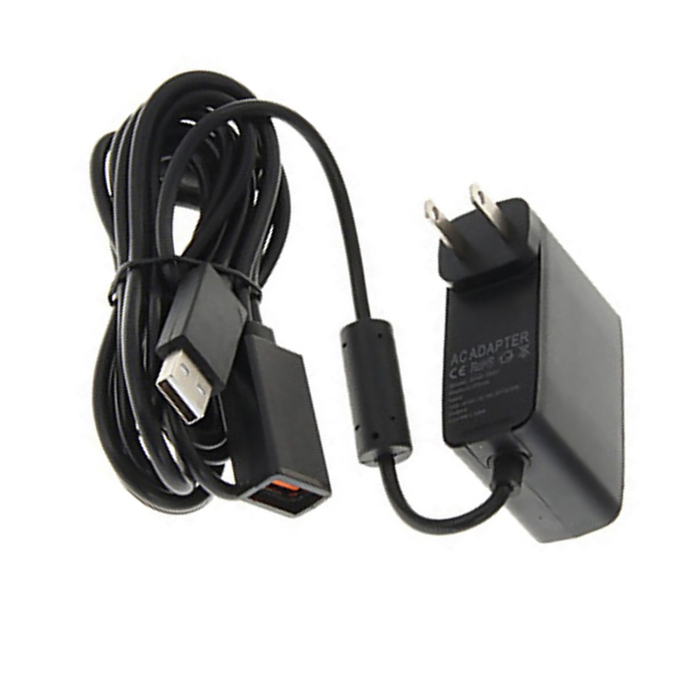 USB Charger AC Power Supply Adapter Cable for XBOX 360 Console Kinect Sensor