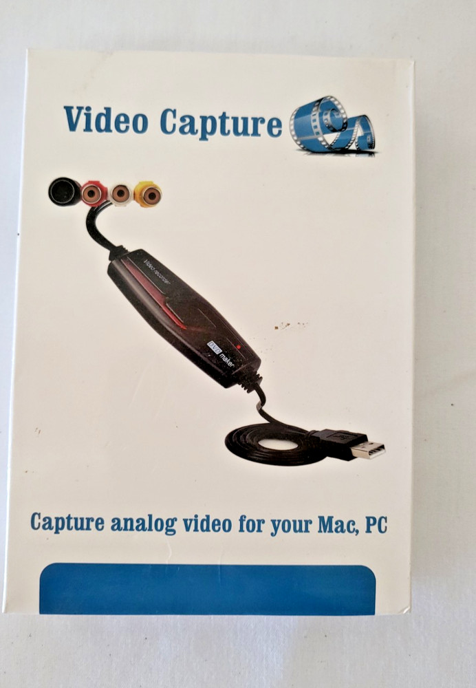 Compact VHS Video Capture Device Digital Conversion:  BRAND NEW, SEALED