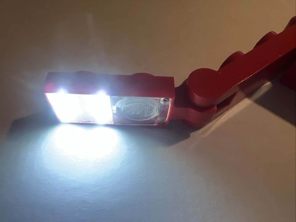 LEGO LED Lite Book Light RED WORKING GREAT CONDITION