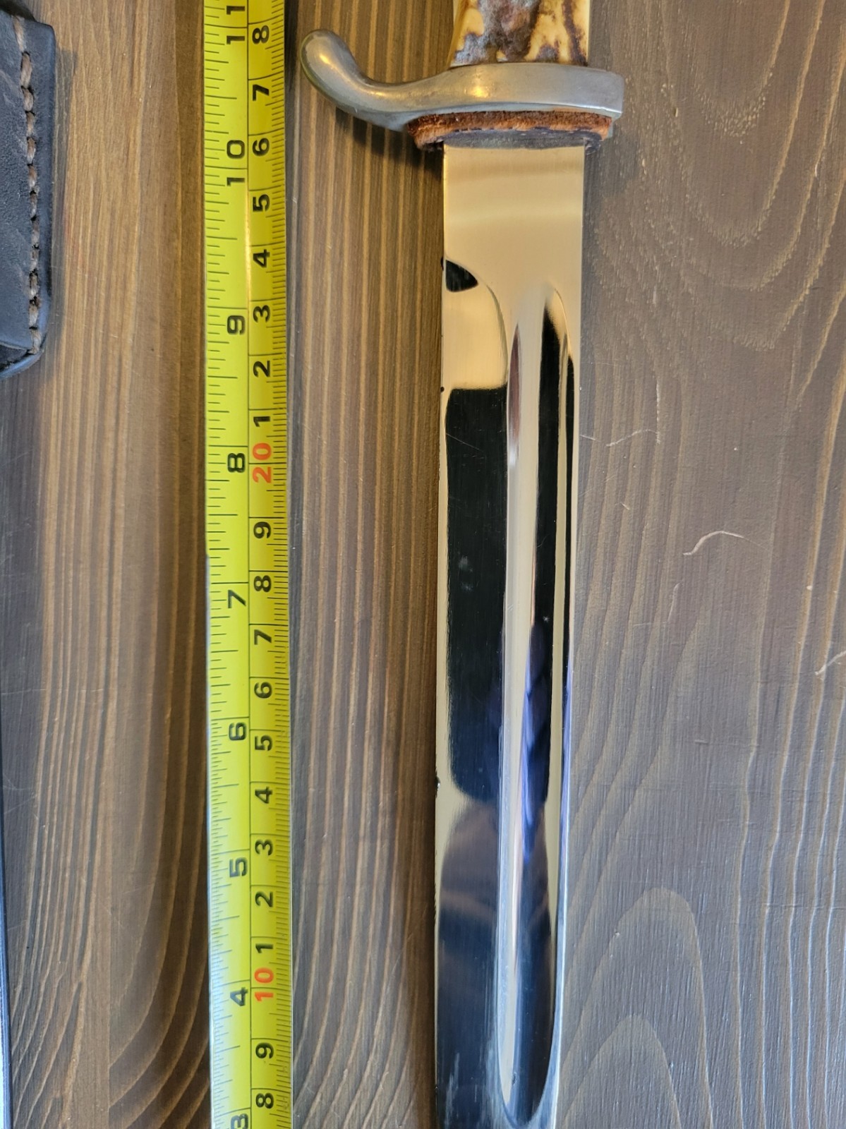 EXCELLENT! WWII German K98 Stag Handle Dress Bayonet by Rich.Abr.Herder Solingen