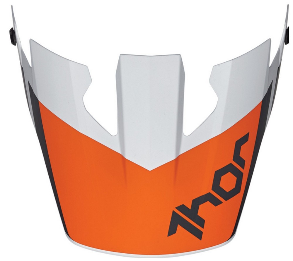 Thor Reflex Cube Helmet Replacement Visor/Peak Gray/Orange