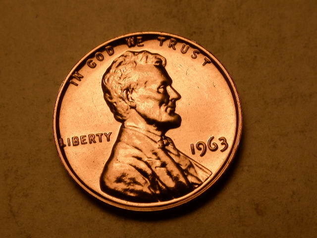 1963 Proof DDR-005 Doubled Die Reverse Ch/Gem Proof Lincoln Cent