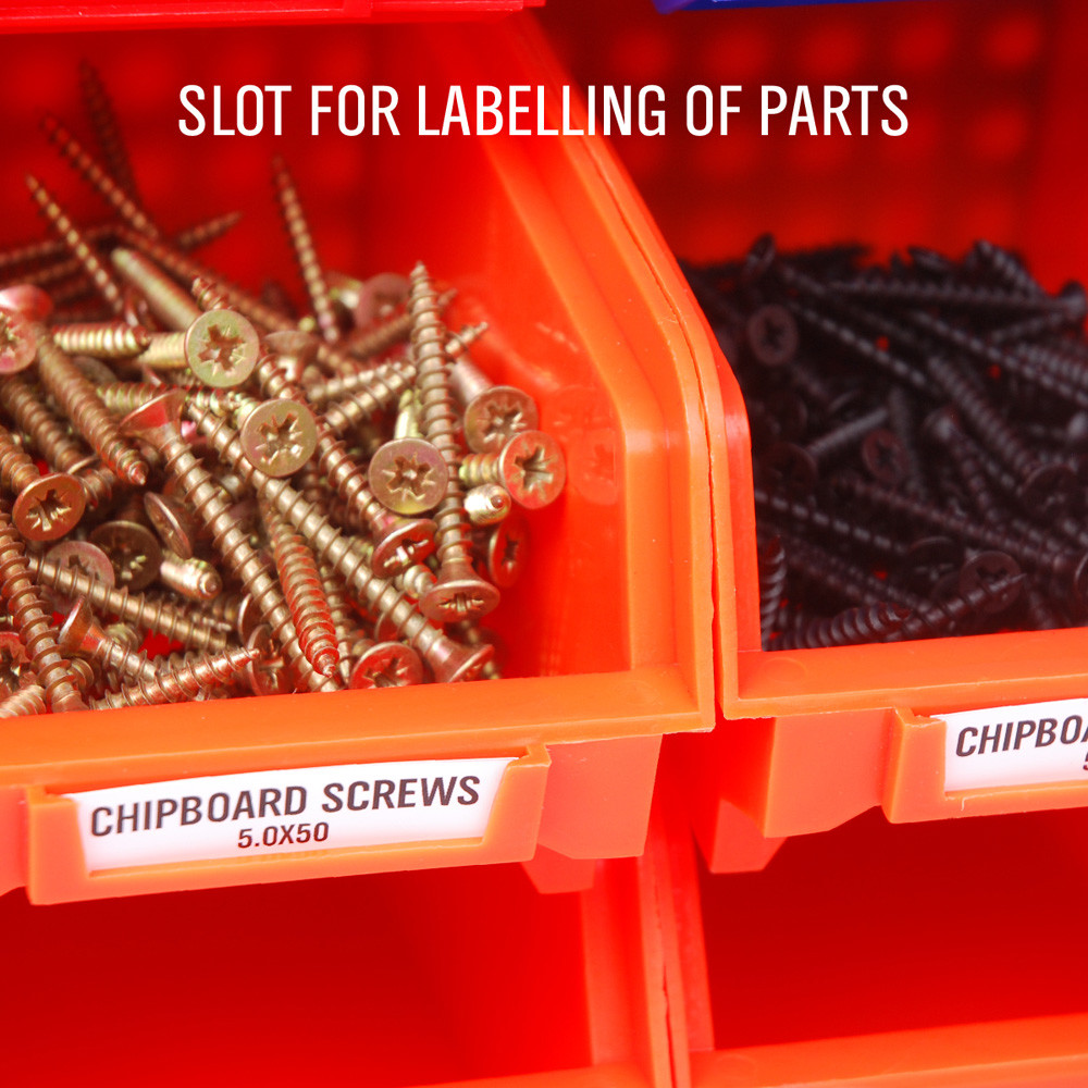 30 Bin Wall Mount Storage Rack for Garage Shed Warehouse Hardware