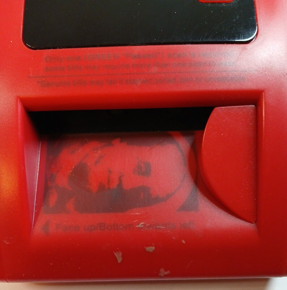 AccuBanker D450 Automatic Counterfeit Bill Detector w/AC Adapter UNTESTED AS-IS