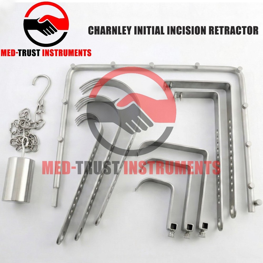 Charnley Initial Incision Retractor Complete Set of 10 PCs Surgical Instruments