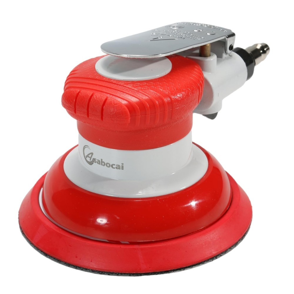 Air Random Orbital Sander, 5" Dual-Action, PSA & Hook/Loop