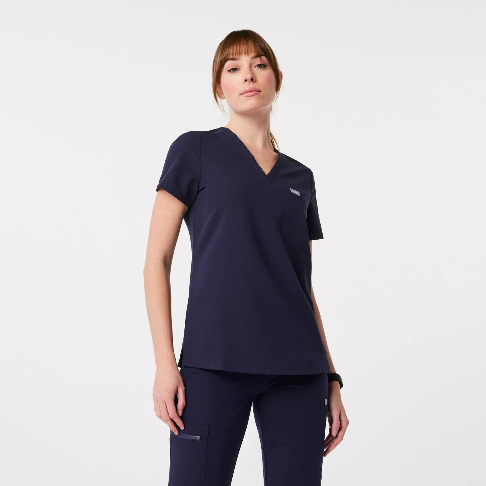 Figs Womens Caterina Scrub Top Navy --Select Size--