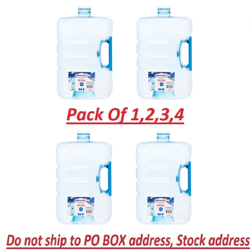 1-4 Pack Large Reusable 3 Gallon Water Bottle Jug Container BPA Free Home Office