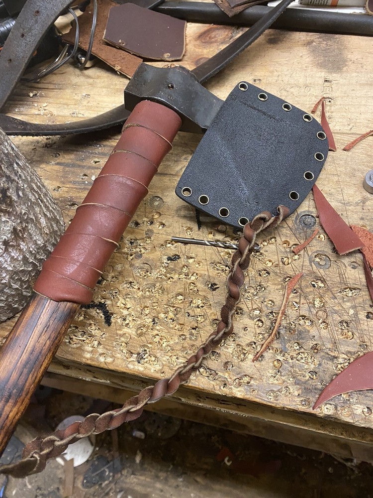 No Tools Needed Leather Tomahawk/ Axe/ Harchet Overstrike Protection Wrap