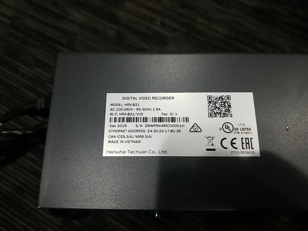 Hanwha HRX-821 with Drives