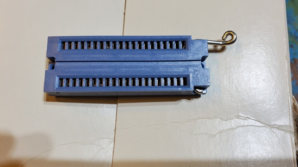 (2 Pcs) AMP ZIF DIP IC Test Socket 40 pin 54995-2 zero insertion force