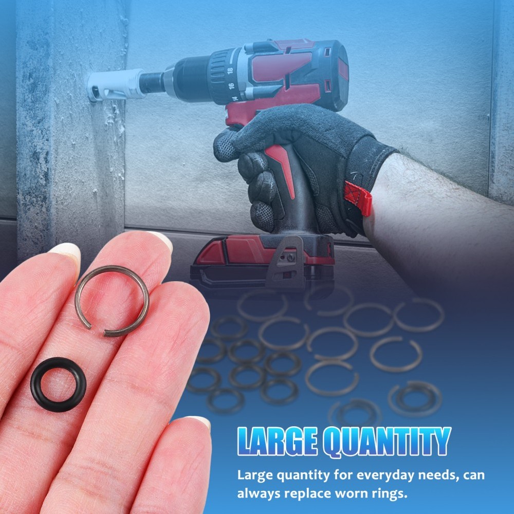 10Sets Socket Retainer Ring for Impact Wrench with Ring Included