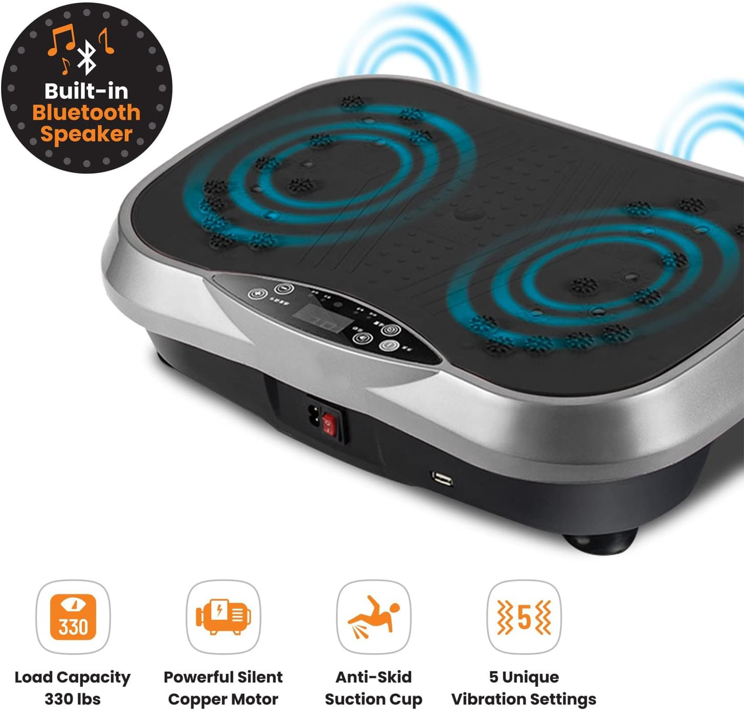 NEW Vibration Plate Exercise Machine Whole Body Workout Vibrate Platform Fitness