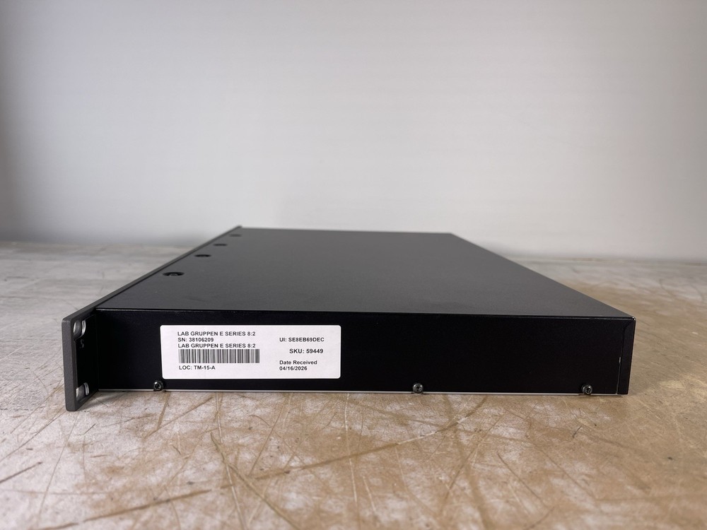 LAB GRUPPEN E SERIES 8:2 2-CHANNEL POWER AMPLIFIER - (POWER TESTED ONLY)