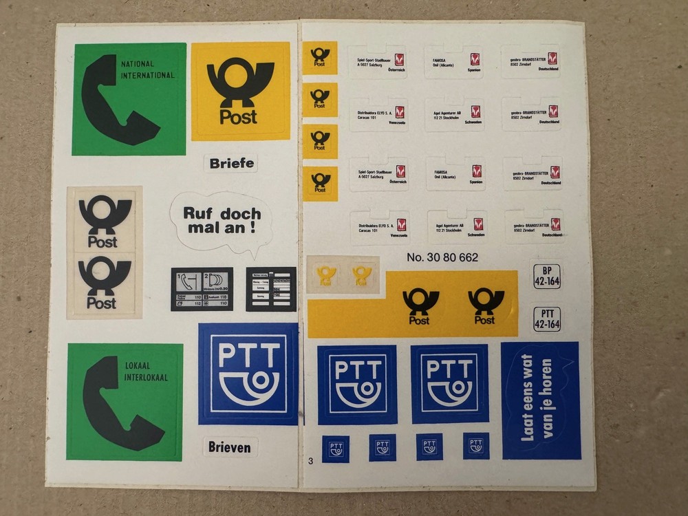 STICKERS Playmobil (1991 ERA) Sticker Set