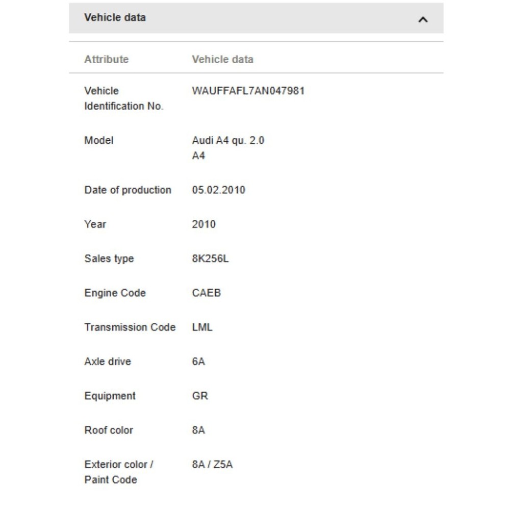 Audi 09-16 A4 Headlight Level Sensor 8K0941285N