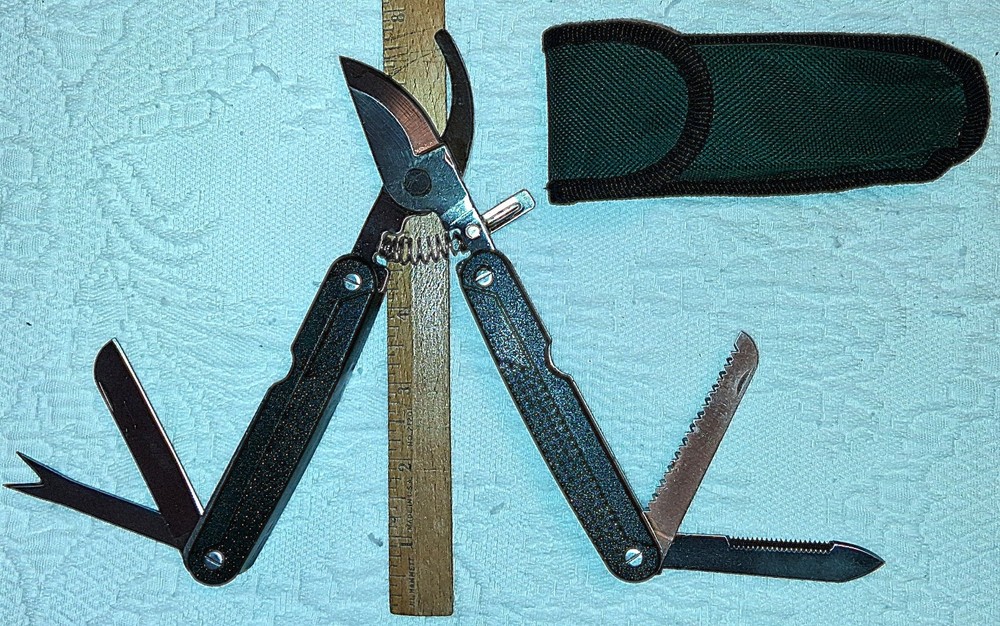 Pruning Shears With Sheath,8" Long, 4.5" Folded