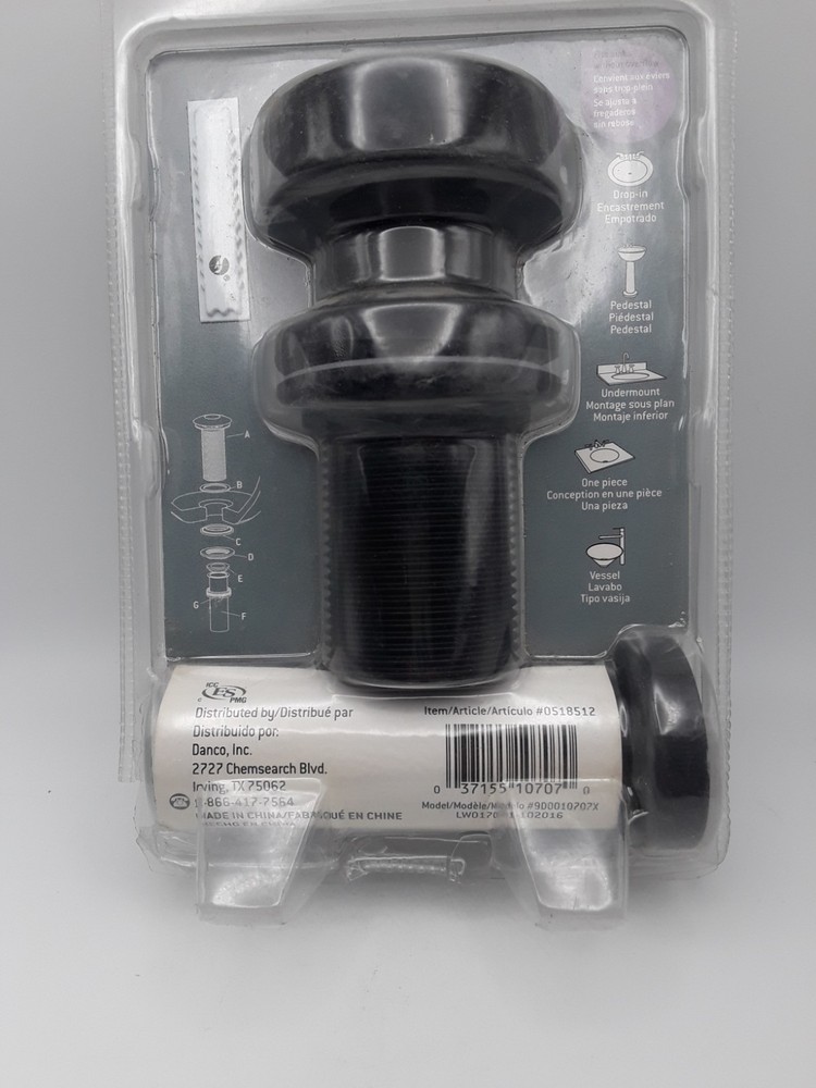 AQUA SOURCE #0518512 Decorative Push-Button Sink Drain 900010707X