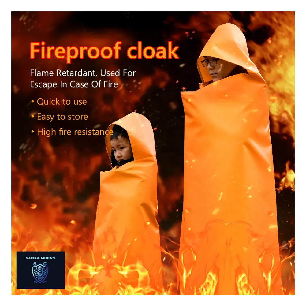 Fireproof Blanket | Fire Cloak | Fireproof Cloak/Cape | Emergency Fire Cape