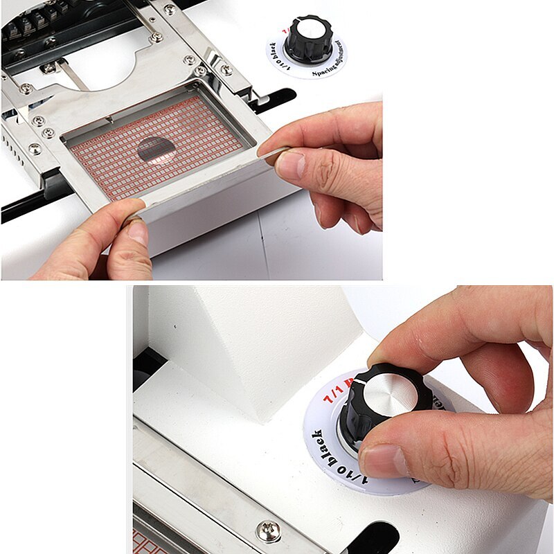 New Emboss Number Machine Letters Numbers Embossing Coder Hot Stamping Machine