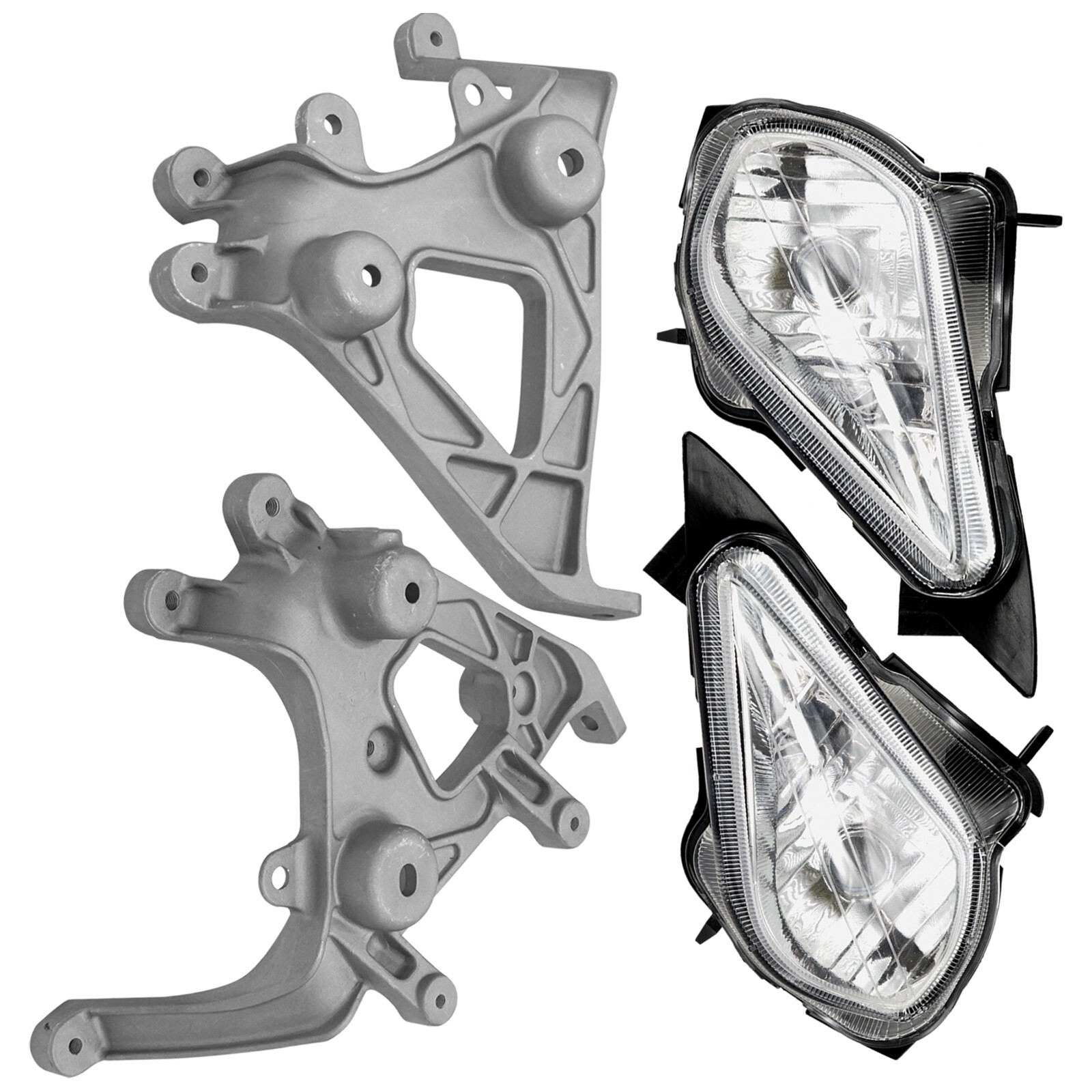 Front Fender Headlight & Brackets For Yamaha Raptor 700 YFM700 2006-2012