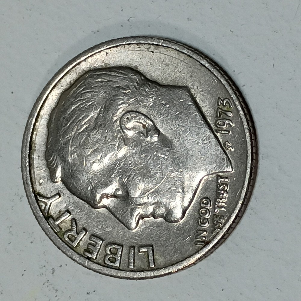 1973 No Mintmark Error 10c Roosevelt Dime