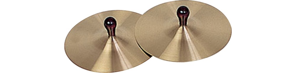 Rhythm Band Brass Cymbals with Knobs 7 in. Pair With Handles