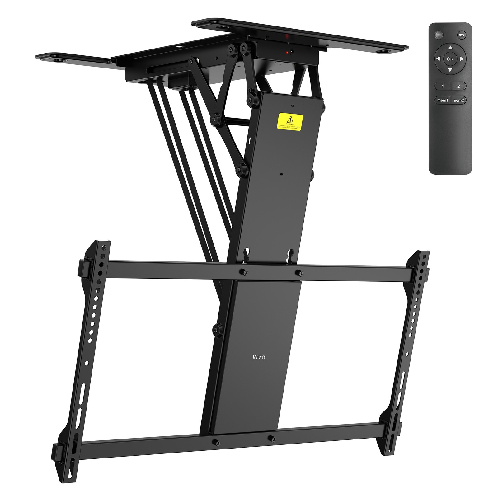 VIVO Motorized Flip Down Pitched Roof Ceiling TV Mount for 40" to 85" Screen