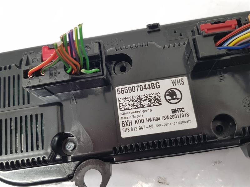 2017 SKODA KODIAQ HEATER CONTROL PANEL ASSEMBLY 565907044BG
