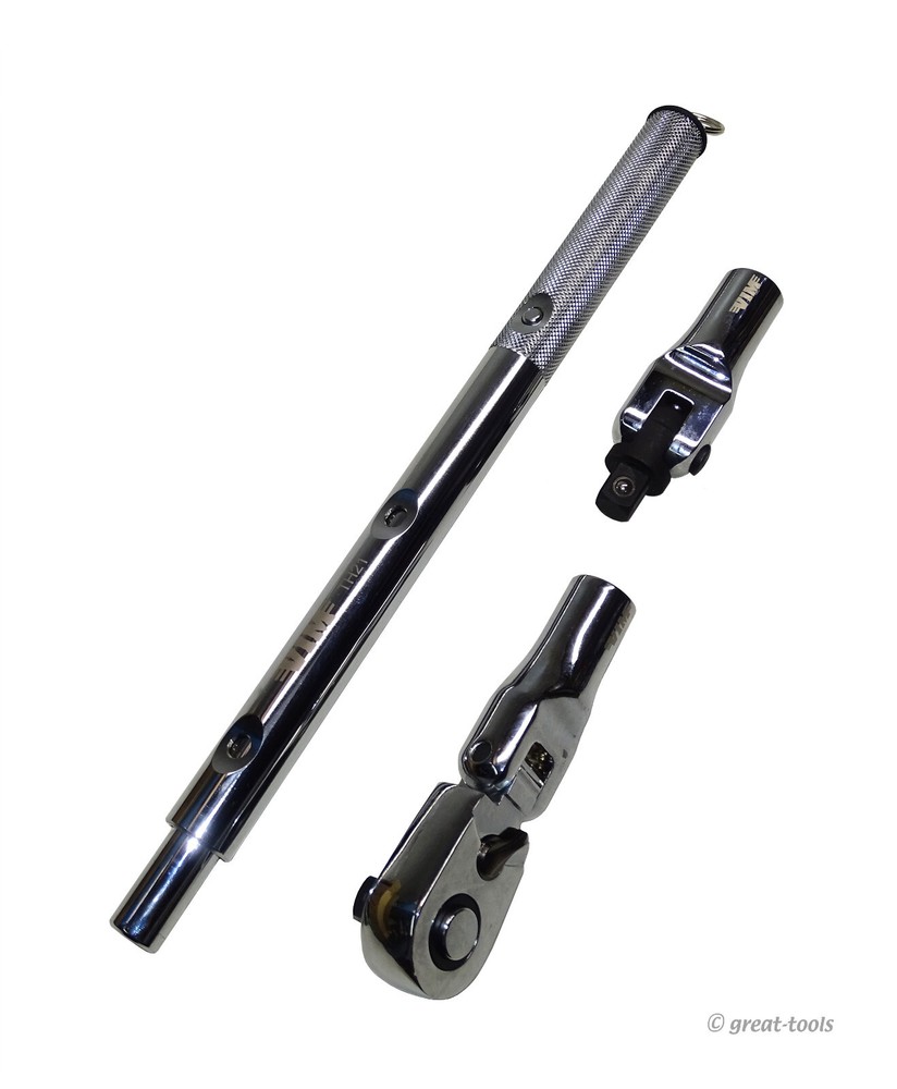 VIM TOOLS: TELESCOPIC RATCHET KIT – extendable handle – flex head – breaker bar