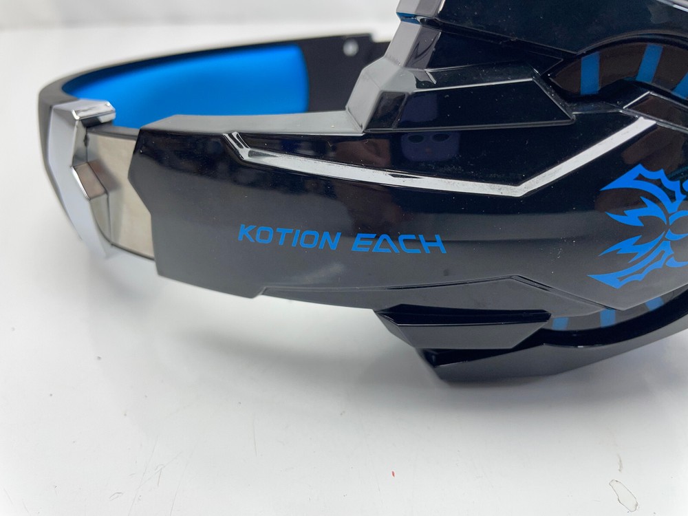 Kotion Each G2000 Black & Blue Adjustable Wired USB Over Ear Gaming Headset