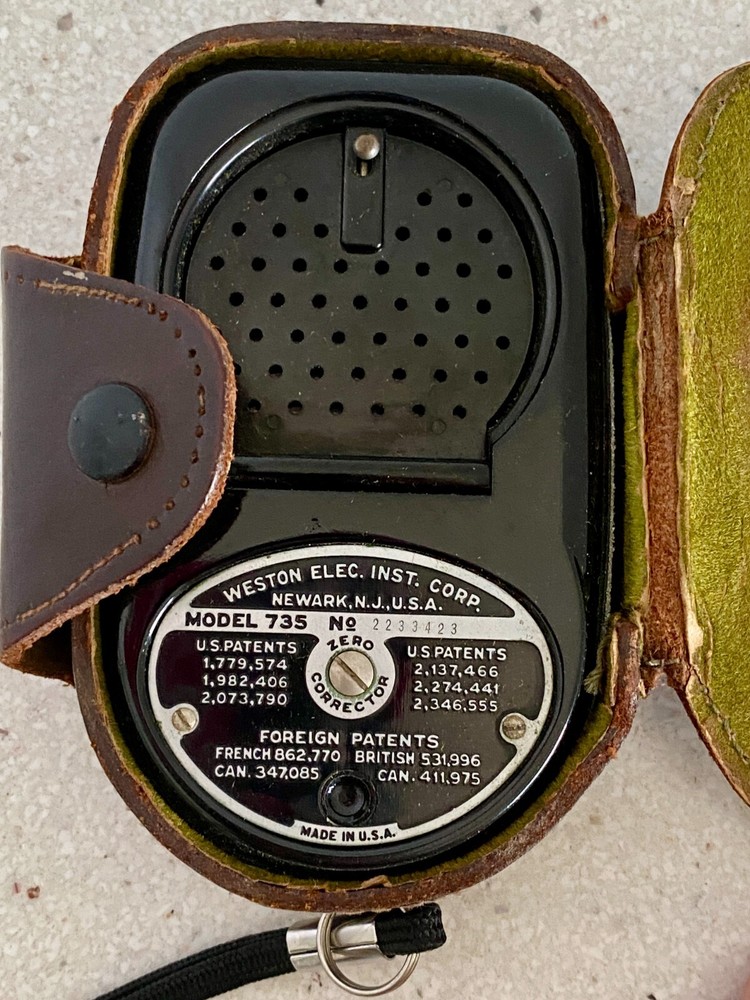 Weston Master II Model 735 Universal Exposure Meter with Original Leather Case